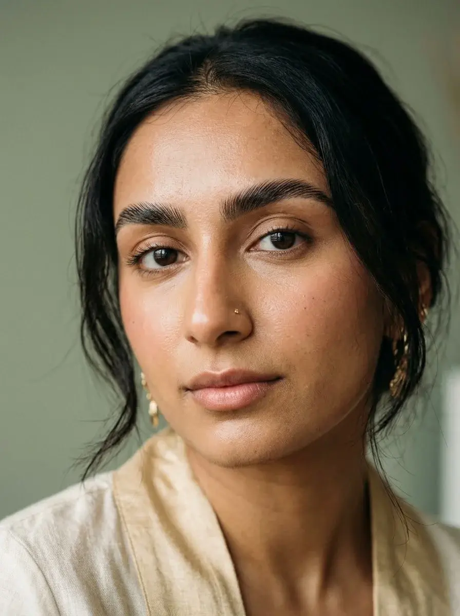 Bold, full laminated brows with a tidy shape